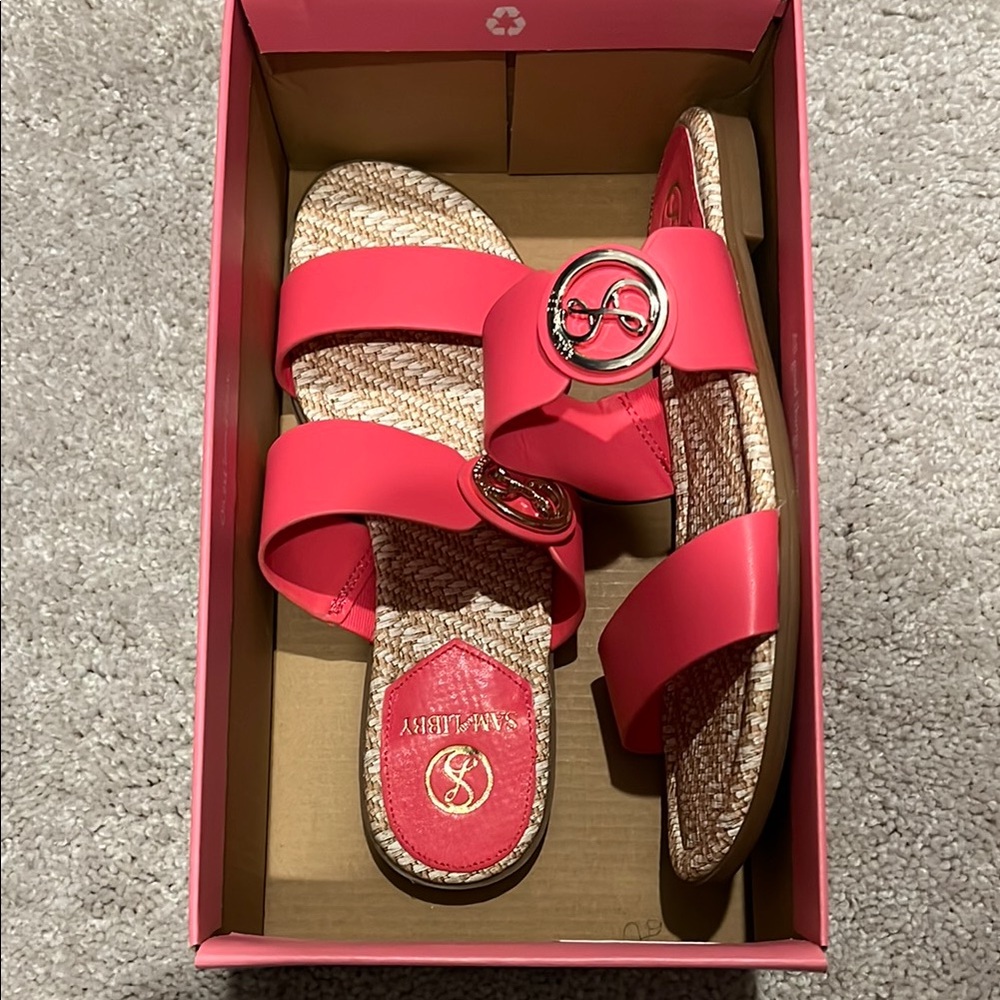 Sam Edelman Pink Sandals with Strappy Design